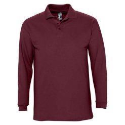 Koszulka Polo Z Długim Rękawem Dla Dorosłych Unisex Winter II. Brązowe bluzki SOL'S, s, bez wzorów, casualowe, bez kołnierzyka, bez ramiączek. Za 107.99 zł.