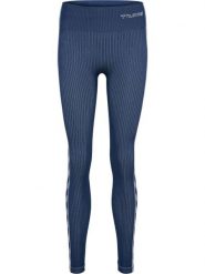 Damskie legginsy mid-rise Hummel MT Blaze. Niebieskie legginsy Hummel, xs, bez wzorów, z dzianiny. Za 194.00 zł.