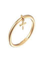 Elli Damski wisiorek z podstawowym krzyżem ze srebra próby 925 Sterling Silver Pierścionki 1 ct. Szare pierścionki Elli, srebrne. Za 228.99 zł.