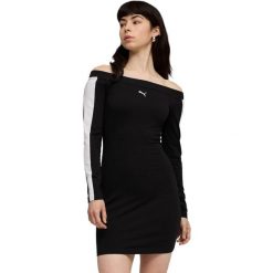Damskie Dress Puma T7 Dress. Czarne sukienki Puma, xs, bez wzorów, z bawełny, sportowe, bez kołnierzyka, bez ramiączek, sportowe. Za 390.00 zł.