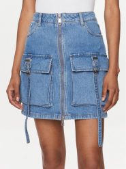 Gestuz Spódnica jeansowa Zoy 10908709 Niebieski Slim Fit. Niebieskie spódnice Gestuz, bez wzorów, z bawełny. Za 749.99 zł.