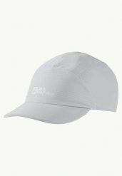 JACK WOLFSKIN Czapka z daszkiem damska Prelight Chill Cap cool grey. Szare czapki Jack Wolfskin, bez wzorów, z elastanu. Za 90.20 zł.