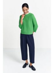 Rich & Royal Sweter w kolorze zielonym rozmiar: M. Zielone swetry Rich & Royal, m, bez wzorów, bez ramiączek. Za 210.45 zł.