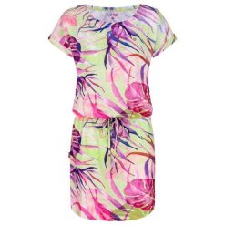 Sukienka damska Loap Anuma żółta. Zielone sukienki LOOP, na spacer, na lato, m, bez wzorów, sportowe, bez kołnierzyka, bez ramiączek, sportowe. Za 165.99 zł.