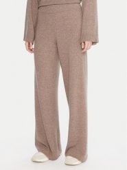 Kontatto Spodnie dzianinowe 3M0966C Beżowy Relaxed Fit. Brązowe spodnie materiałowe Kontatto, m, bez wzorów, z dzianiny. Za 459.99 zł.