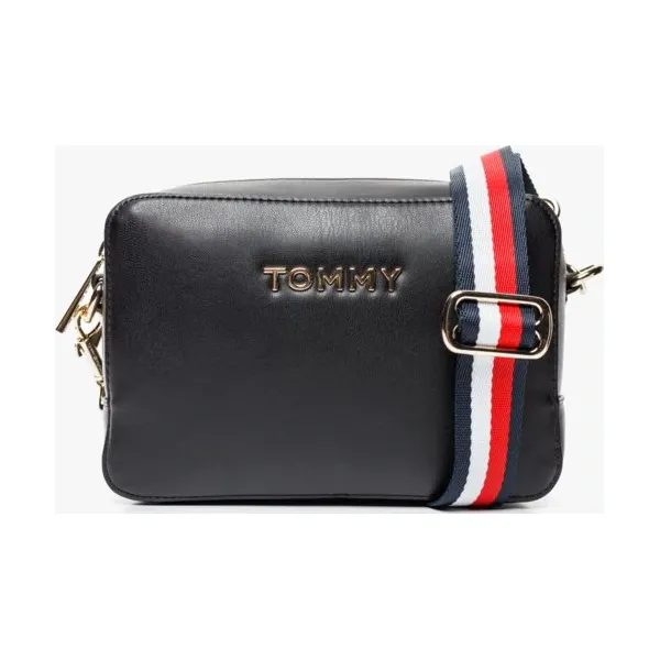 Tommy Hilfiger Torebka Iconic Tommy Crossover Solid , czarny, rozmiar ONE SIZE. Czarne torby na ramię TOMMY HILFIGER, bez wzorów, z materiału, do ręki, bez dodatków. Za 399.99 zł.
