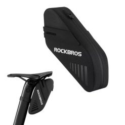 Sakwa, torba rowerowa pod siodełko ROCKBROS (30130078002). Czarne torby na ramię ROCKBROS, bez wzorów, na ramię, bez dodatków. Za 65.99 zł.