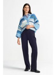 Rich & Royal Spodnie w kolorze granatowym rozmiar: 36. Niebieskie spodnie materiałowe Rich & Royal, na co dzień, bez wzorów, z materiału. Za 239.29 zł.