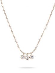 Tamaris Srebrny naszyjnik z elementami ozdobnymi - dł. 45 cm rozmiar: onesize. Szare naszyjniki Tamaris, z cyrkonią, srebrne. Za 192.33 zł.