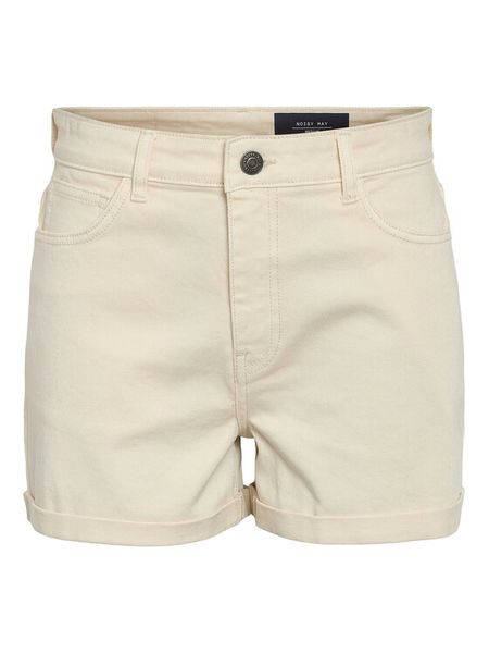 Noisy May Szorty jeansowe Moni 27029546 Beżowy Slim Fit. Brązowe szorty Noisy may, bez wzorów, z bawełny. Za 79.99 zł.