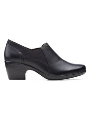Clarks Botki "Amelia" w kolorze czarnym rozmiar: 37. Czarne botki Clarks, bez wzorów, bez obcasa, bez zapięcia. Za 176.08 zł.