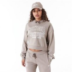 Bluza sportowa damska New Era 60435282. Brązowe bluzy New Era, xl, bez wzorów, z kapturem. Za 537.00 zł.