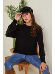 Joséfine Sweter "Letenye" w kolorze czarnym rozmiar: XL. Czarne swetry Joséfine, xl, bez wzorów, z kaszmiru, bez ramiączek. Za 187.99 zł.