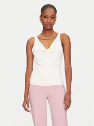 Marciano Guess Top 5GGP07 6259A Biały Regular Fit. Białe topy Marciano Guess, s, z aplikacjami, z syntetyku, bez kołnierzyka, bez ramiączek. Za 259.99 zł.