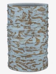 Buff Szal-koło w kolorze błękitnym rozmiar: onesize. Niebieskie szaliki Buff, bez wzorów, z materiału. Za 95.69 zł.