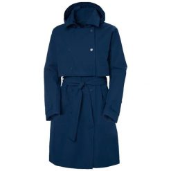 Płaszcz damski Helly Hansen Jane. Niebieskie płaszcze Helly Hansen, l, bez wzorów, z materiału, bez kaptura. Za 724.40 zł.