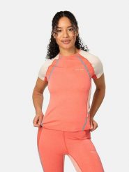 KARI TRAA Koszulka sportowa "Alma" w kolorze pomarańczowo-kremowym rozmiar: L. Brązowe koszulki sportowe Kari Traa, bez wzorów, z wełny, bez ramiączek, outdoorowe. Za 155.15 zł.