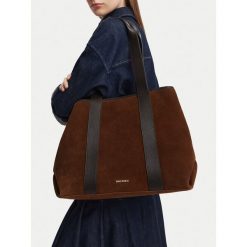 Torebka GINO ROSSI. Brązowe shopper Gino Rossi, bez wzorów, bez dodatków. Za 599.99 zł.