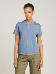 G-Star Koszulka w kolorze błękitnym rozmiar: S. Niebieskie bluzki G-Star, s, bez wzorów, z bawełny, retro, bez kołnierzyka, bez ramiączek. Za 80.95 zł.