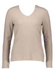 Sublevel Koszulka w kolorze beżowym rozmiar: XS. Brązowe bluzki Sublevel, xs, bez wzorów, z koronki, bez kołnierzyka, bez ramiączek. Za 28.31 zł.