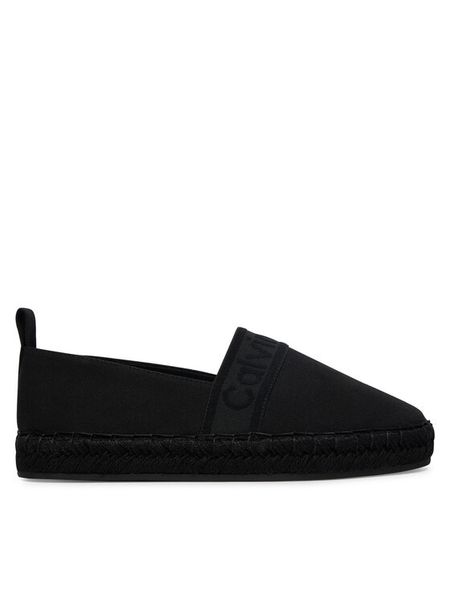 Calvin Klein Espadryle Oblique Espadrille Webbing HW0HW02934 Czarny. Czarne espadryle Calvin Klein, bez wzorów, z materiału, bez obcasa, bez zapięcia. Za 176.99 zł.