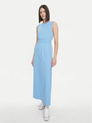 United Colors Of Benetton Sukienka letnia 3L3XDV01G Niebieski Regular Fit. Niebieskie sukienki United Colors of Benetton, na lato, l, bez wzorów, z bawełny, bez kołnierzyka, bez ramiączek. Za 149.99 zł.
