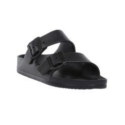 Klapki Damskie Lady Brooklyn. Czarne klapki Regatta, bez wzorów, z materiału, bez obcasa. Za 117.99 zł.