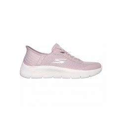 Buty sportowe Sneakersy damskie, Slip-Ins: GO WALK Flex - Grand Entry. Fioletowe obuwie sportowe Skechers, z tkaniny, bez zapięcia. Za 309.99 zł.