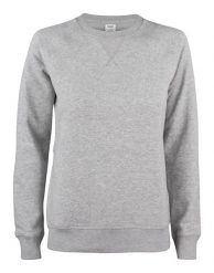 Clique Premium OC Bluza damska z okrągłym dekoltem z bawełny organicznej – grey. Szare bluzy CLIQUE, m, bez wzorów, z bawełny, bez kaptura. Za 227.02 zł.