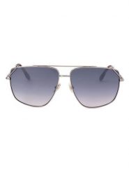 Victoria Beckham Damskie okulary przeciwsłoneczne w kolorze srebrno-szarym rozmiar: 61. Szare okulary przeciwsłoneczne Victoria Beckham, bez wzorów, z tworzywa sztucznego. Za 327.87 zł.
