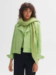 OPUS Szal w kolorze jasnozielonym - 186 x 96 cm rozmiar: onesize. Zielone szaliki Opus, bez wzorów, z materiału. Za 86.99 zł.