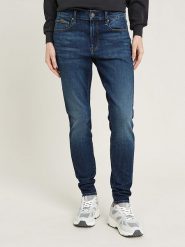 G-Star Dżinsy - Skinny fit - w kolorze granatowym rozmiar: W30/L34. Niebieskie jeansy G-Star, l, z aplikacjami. Za 214.19 zł.