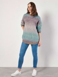 Apricot Sweter w kolorze szaro-turkusowym rozmiar: XS. Szare swetry Apricot, xs, bez wzorów, bez ramiączek. Za 79.40 zł.