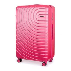 Walizka podróżna średnia ABS AVENTOR SOLIER STL1064 CORAL 24" M. Pomarańczowe walizki bez wzorów, średnie. Za 146.99 zł.