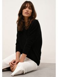 Just Cashmere Kaszmirowy sweter "Rebecca" w kolorze czarnym rozmiar: XXL. Czarne swetry Just Cashmere, xxl, bez wzorów, z kaszmiru, bez ramiączek. Za 461.45 zł.
