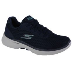 Buty sportowe Sneakersy damskie, Skechers Go Walk 6 - Iconic Vision. Niebieskie obuwie sportowe Skechers, bez zapięcia, trekkingowe, Skechers Sport. Za 309.99 zł.