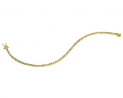 Bransoletka z żółtego złota z brylantami - 18 cm - 3,01 ct - próba 750. Żółte bransoletki Apart, z brylantem, złote. Za 22,990.00 zł.