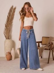 Milan Kiss Dżinsy - Loose fit - w kolorze niebieskim rozmiar: L. Niebieskie jeansy Milan Kiss, l, bez wzorów. Za 195.45 zł.