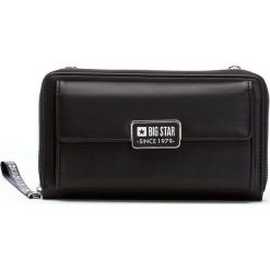 Czarna Stylowa Torebka Damska Big Star. Czarne listonoszki Big Star Accessories, bez wzorów, ze skóry ekologicznej, bez dodatków. Za 129.00 zł.