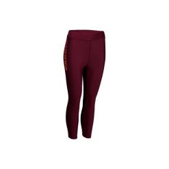 Legginsy fitness kardio 7/8 120 damskie. Czarne legginsy DOMYOS, l, bez wzorów, z elastanu. Za 64.99 zł.