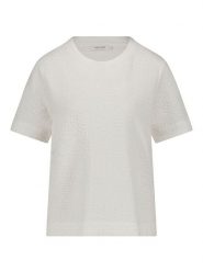 Gerry Weber Koszulka w kolorze kremowym rozmiar: 40. Brązowe bluzki Gerry Weber, bez wzorów, bez kołnierzyka, bez ramiączek. Za 136.45 zł.