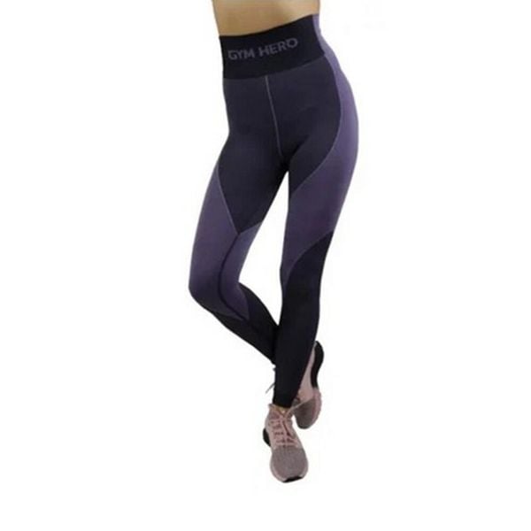 Legginsy Damskie Dwutonalny. Fioletowe legginsy Gym Hero, xs, bez wzorów, z materiału. Za 204.99 zł.