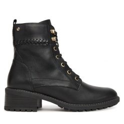 Botki Pikolinos. Czarne botki Pikolinos, bez wzorów, bez obcasa, na słupku, bez zapięcia. Za 769.99 zł.