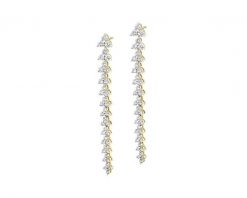 Kolczyki z żółtego złota z brylantami - 2,00 ct - próba 585. Żółte kolczyki Apart, z brylantem, złote. Za 15,490.00 zł.