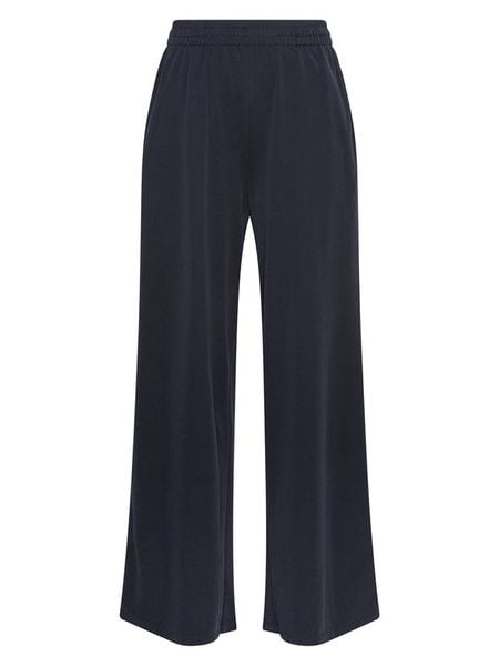 MOSS COPENHAGEN Spodnie "Jazlyn" w kolorze granatowym rozmiar: M/L. Niebieskie spodnie materiałowe Moss Copenhagen, l, bez wzorów, z materiału, z podwyższonym stanem. Za 161.73 zł.