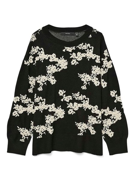 Vero Moda Sweter w kolorze czarnym rozmiar: M. Czarne swetry Vero Moda, m, bez wzorów, bez ramiączek. Za 118.01 zł.