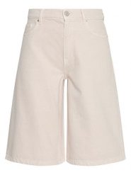 MOSS COPENHAGEN Szorty dżinsowe w kolorze kremowym rozmiar: XS. Brązowe szorty Moss Copenhagen, z aplikacjami, ze skóry. Za 239.95 zł.