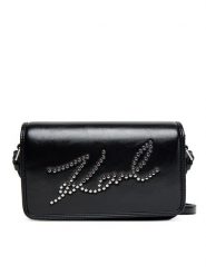 KARL LAGERFELD Torebka A3W30304 Czarny. Czarne listonoszki KARL LAGERFELD, bez wzorów, ze skóry, bez dodatków. Za 779.99 zł.