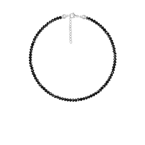 Bransoletka z kamieni spinel posrebrzana. Czarne bransoletki Lilou, z spinelem, posrebrzane. Za 109.00 zł.