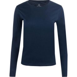 Glemo damska koszulka z długim rękawem 100% bawełna Navy. Niebieskie bluzki YB SPORTS, bez wzorów, z bawełny, bez kołnierzyka, bez ramiączek. Za 141.99 zł.